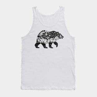 bear with mountains Tank Top